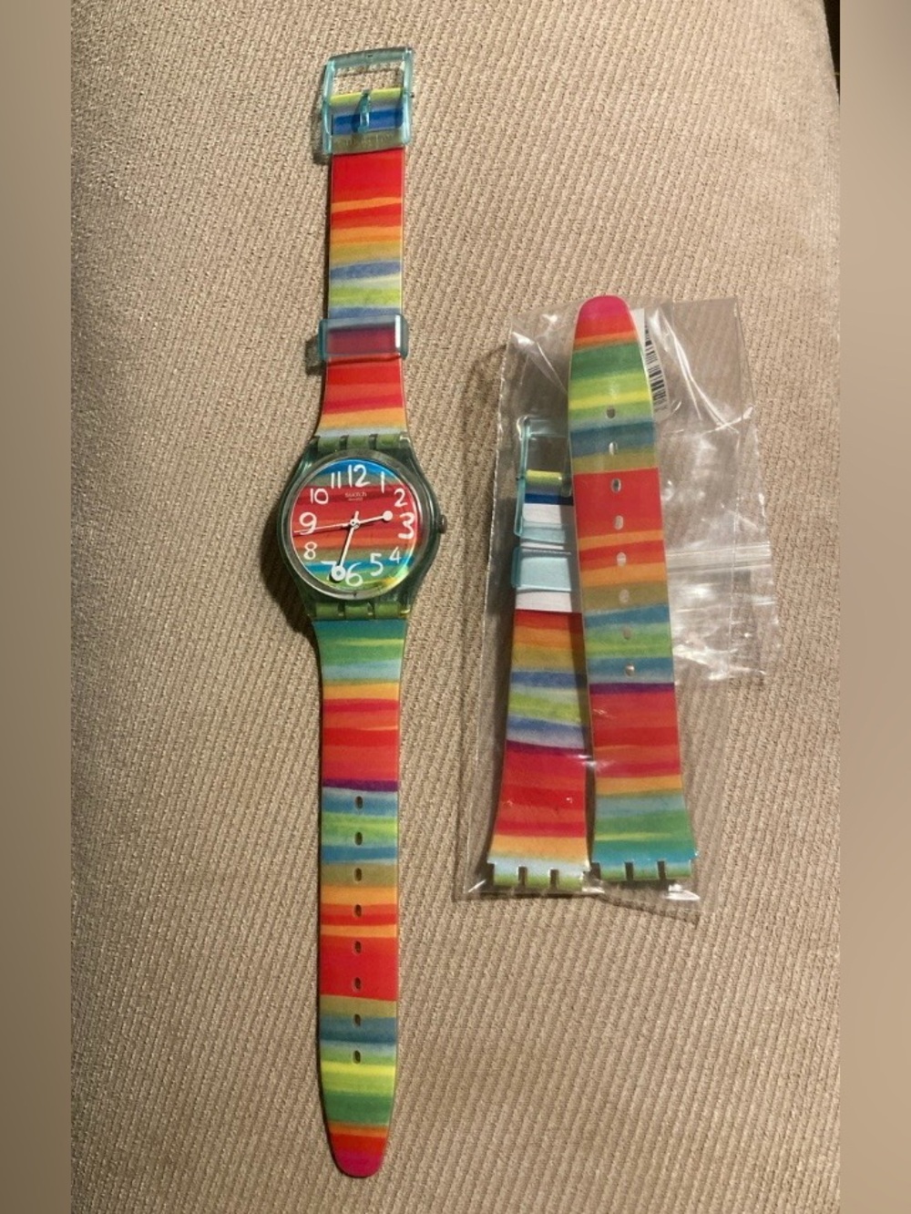 Women’s Swatch Watch ‘Color the Sky’ GS124 Swiss *w/extra band*